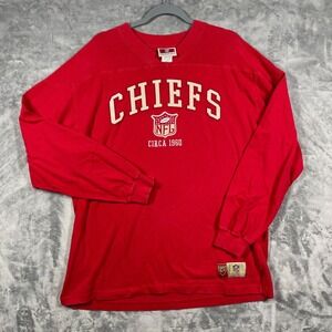 Kansas City Chiefs NFL Originals Circa 1960 Red Long Sleeve Shirt Mens L